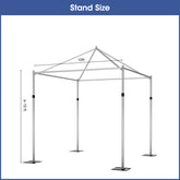 Lofaris Ridge Canopy 10x10ft Pipe and Drape Stand, Sturdy Tent Frame, Versatile for Business Exhibition Booth Display